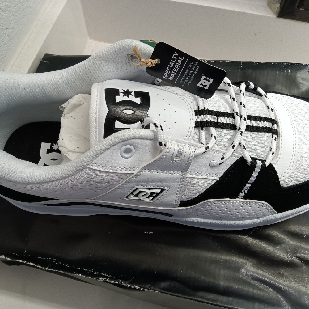 DC White and Black Sneakers